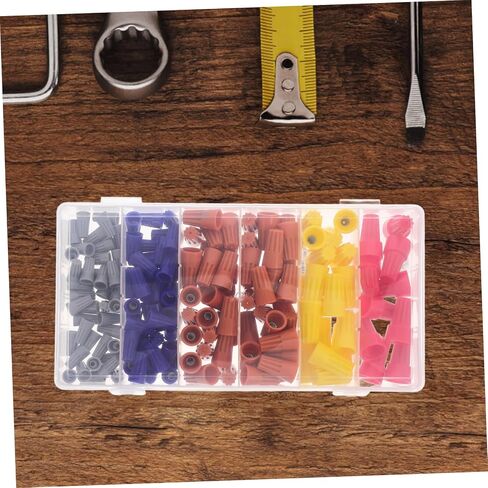 158Pcs Crimp Wire Connector Kit Assorted Electrical Wire Caps for Quick Connection Portable Storage Box for Easy Organization and Access to Wiring Nuts and Connectors in Kuwait