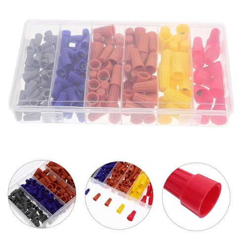 158Pcs Crimp Wire Connector Kit Assorted Electrical Wire Caps for Quick Connection Portable Storage Box for Easy Organization and Access to Wiring Nuts and Connectors in Kuwait
