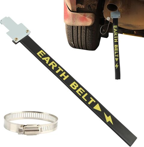 Car An-ti Static Strip Earth Belt Ground Wire Strap Car Electrostatic Strip Vehicle Automobile Static Electricity with Single Copper Wire for Cars Vehicle Truck SUV RV Safe Driving(SIZE:44.5cm) in Kuwait