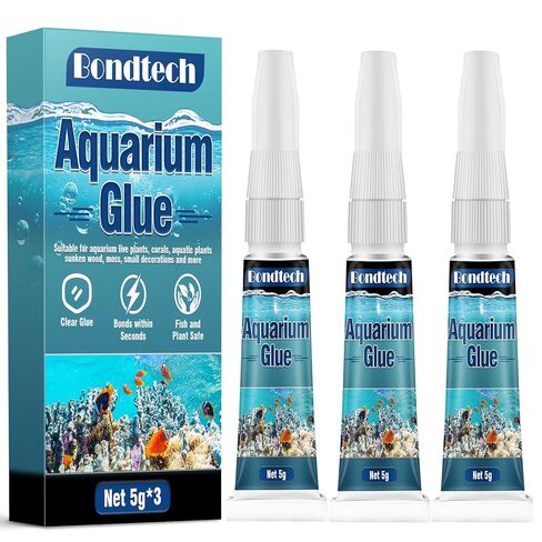 Aquarium Glue, Clear Reef Glue, Instant Coral Adhesive for Plants and Rocks, Mosses, Coral, Stone, Wood, Freshwater and Saltwater Aquascape (2) in Kuwait