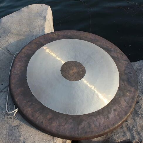 Chinese Traditional Gong, Hand Selected for Quality, Bright Tones, Great for Sound Healing, Home, Beautiful Shimmering Wash Quality(24 Inch) in Kuwait