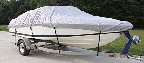 غطاء Vortex Direct مقاس 28 بوصة رمادي/رمادي Vhull Fish Ski Runabout لقارب من 26'1 بوصة إلى 27 بوصة إلى 28 بوصة، وشعاع يصل إلى 108 بوصة in Kuwait
