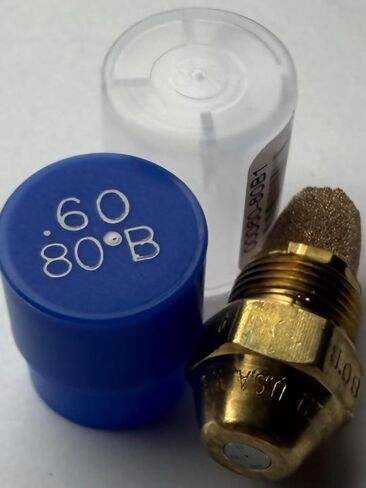 فوهة موقد الزيت، .60 80 ب، غطاء أزرق للرذاذ الصلب .60 80 ب فوهة الزيت .60 جالون في الدقيقة مع رذاذ صلب بزاوية 80 درجة in Kuwait