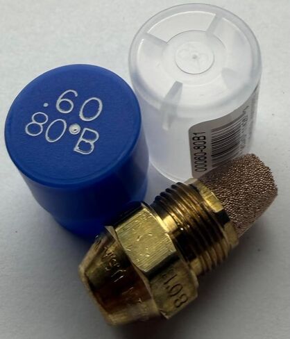 فوهة موقد الزيت، .60 80 ب، غطاء أزرق للرذاذ الصلب .60 80 ب فوهة الزيت .60 جالون في الدقيقة مع رذاذ صلب بزاوية 80 درجة in Kuwait
