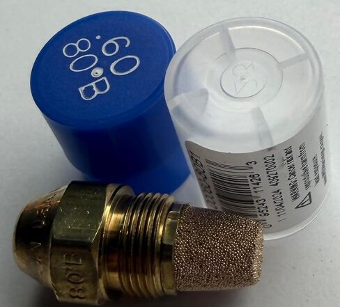 فوهة موقد الزيت، .60 80 ب، غطاء أزرق للرذاذ الصلب .60 80 ب فوهة الزيت .60 جالون في الدقيقة مع رذاذ صلب بزاوية 80 درجة in Kuwait