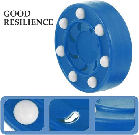 2pcs Training Hockey Pucks Lightweight Pp Material with Slide Easily Feature for Roller Hockey Practice and Game Enhancement in Saudi Arabia