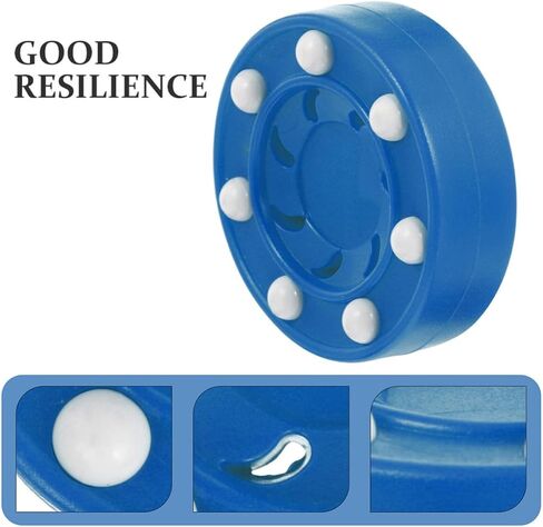 2pcs Hockey Balls for Practicing with High Hardness and Lightweight Pp Material, Slide Smoothly Sports Puck Set for Ice Hockey Training and Game Skill Development in Saudi Arabia