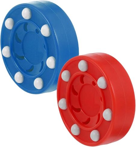 COHEALI 2pcs Plastic Roller Hockey Pucks Lightweight with Good Resilience and Great Durability for Street Hockey Training and Ice Practice in Saudi Arabia