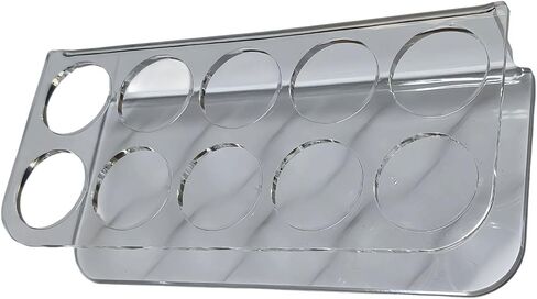 Practical 10 Slot Container Rack Provide Organized and Storage Bottle Storage Shelf in Kuwait