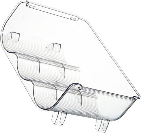 Cosiki Water Bottle Organizer, Transparent Stackable 3 Slots Desktop Holder Rack, Bottle Storage Rack with Secure Hold, Ideal for Kitchen, Office & Cabinet in Kuwait