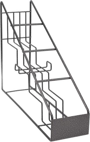 Stainless Steel Wire Rack, 4 Compartment Bottle Organizer Holder for Syrup and Condiments, with Sturdy Staircase Design, Easy to Clean in Kuwait