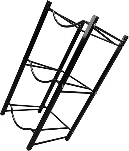 Sorandy Water Bottle Holder Rack, Heavy Duty Metal Stand with 2 Layer Storage Shelves, Space Saving Water Cooler Jug Organizer for Home Office in Kuwait