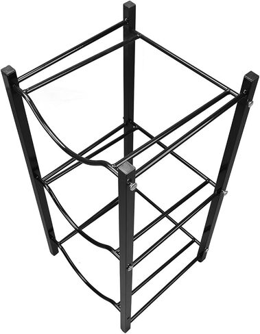Sorandy Water Bottle Holder Rack, Heavy Duty Metal Stand with 2 Layer Storage Shelves, Space Saving Water Cooler Jug Organizer for Home Office in Kuwait