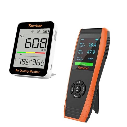 Temtop Complete Air Quality Monitoring Bundle: Track PM2.5, Formaldehyde, VOCs, and CO2 for Healthier Air in Kuwait