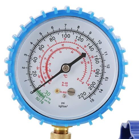 Jeanoko Air Conditioning Refrigerant Recharge Pressure Manifold Set Refrigeration Charging Service Manometer Fit for R410A R22 R134A R404A in Kuwait