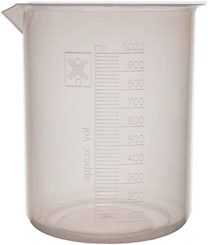 1000ml Premium Polypropylene Beakers, Euro Style, Molded Graduations, Karter Scientific (Single) in Kuwait
