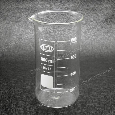 800mL Glass Beaker,Tall Form,New Lab Borosilicate Glassware in Kuwait
