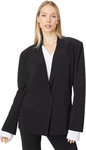 Norma Kamali Women's Single Breasted Straight Fit Jacket in Kuwait