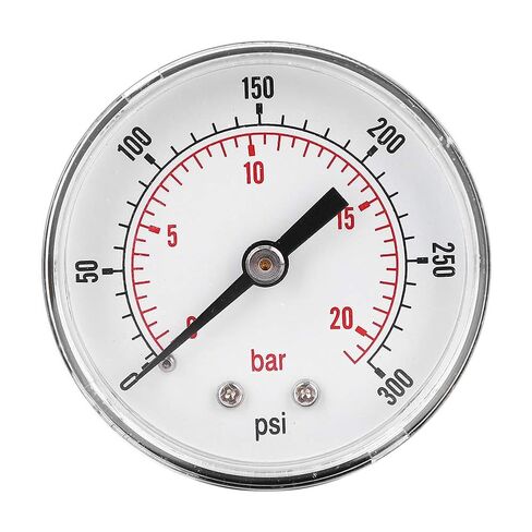 ضغط معدني صغير 50 ​​مم، خيط BSPT 1/4، نطاق 0-30 رطل لكل بوصة مربعة لمستخدمي الهواء والماء والنفط والغاز (0-160 رطل لكل بوصة مربعة 0-11 بار) in Kuwait