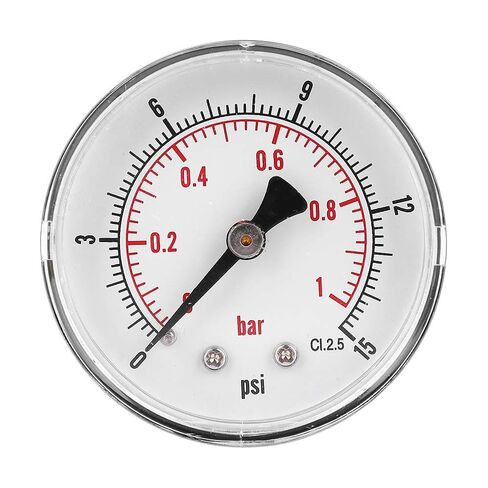 ضغط معدني صغير 50 ​​مم، خيط BSPT 1/4، نطاق 0-30 رطل لكل بوصة مربعة لمستخدمي الهواء والماء والنفط والغاز (0-160 رطل لكل بوصة مربعة 0-11 بار) in Kuwait