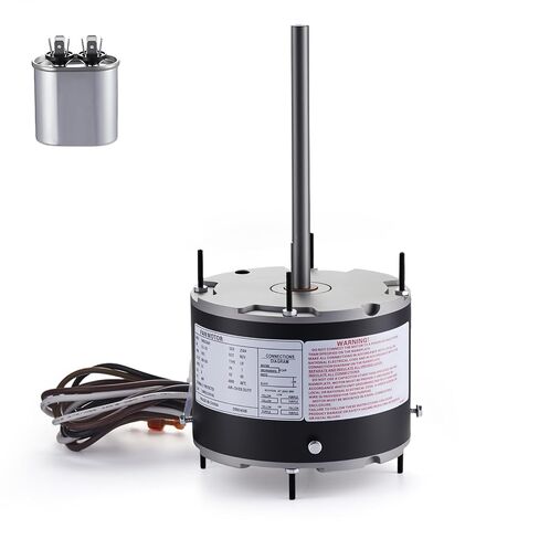 محرك مروحة مكثف ORM5458 1/3-1/6 HP 208-230V 1075 دورة في الدقيقة 48Y إطار - محرك تيار متردد ذو دوران عكسي متوافق مع A.O.Smith F48U23A01، ORM5458B، يناسب وحدة التيار المتردد HVAC (يتضمن مكثف) in Kuwait