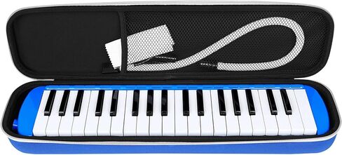 أداة Asixxsix Melodica، 37 مفتاحًا ثلاثية الأبعاد EVA حافظة صلبة محمولة ميلوديكا 2 مفتاح محمول مع أنبوبين أبواق للأطفال البالغين (وردي) in Kuwait