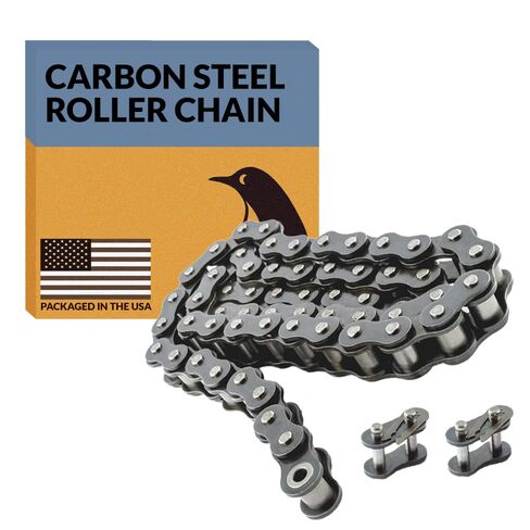 PGN #160 Roller Chain - 10 Feet + 2 Free Connecting Links - Carbon Steel Chain in Kuwait