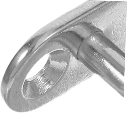 Toyvian Stainless Steel Ceiling Anchor Hook Plate for Plant Hangers and Rope Anchors, 110lbs Capacity, Silver U Shaped Heavy Duty Hanging Hook with Screws, for Marine Hardware and Boat in Kuwait