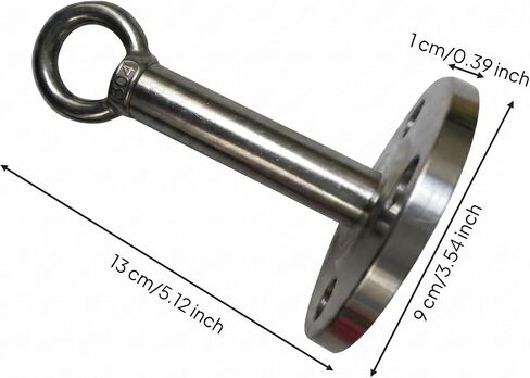 predolo Overhead Eye Hook Stainless Steel Hanging Chair 4-Hole Design Overhead Hanging Anchor for Gym in Kuwait