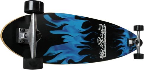KROWN Longboards Blue Flame كامل Longboard Pintail in Kuwait