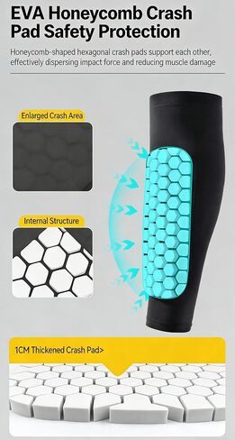 1 Pair Soccer Shin Guards Soccer Teens Kids, Anti-Collision Honeycomb Pads Soccer Shin Guards for Kids Soccer Shin Pads, Shin Defender Shin Guard Sleeves in Saudi Arabia
