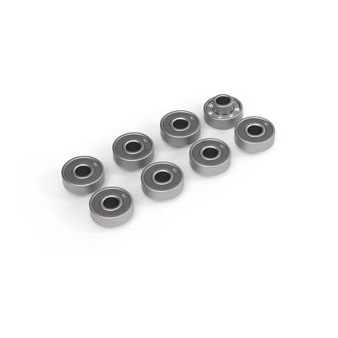 8pcs Professional Black Ceramic Bearings for Longboard Land Surfboard Roller Skating Integral Skateboards Bearing(Gray Integral Bearing) in Kuwait
