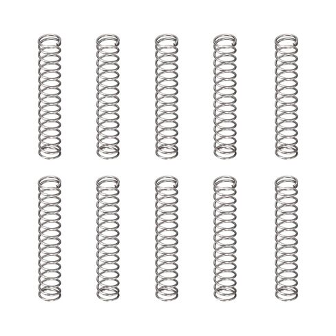 DTGN 0.4x4x25mm(DxODxL) Compression Spring - 10Pack - Good for Machinery - Spring Steel Extension Spring - Gray in Kuwait