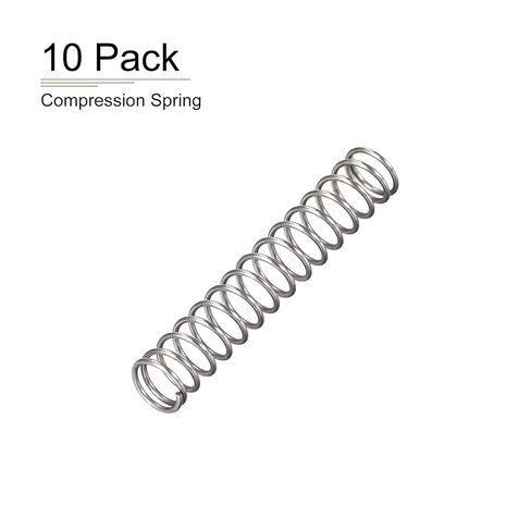DTGN 0.4x4x25mm(DxODxL) Compression Spring - 10Pack - Good for Machinery - Spring Steel Extension Spring - Gray in Kuwait