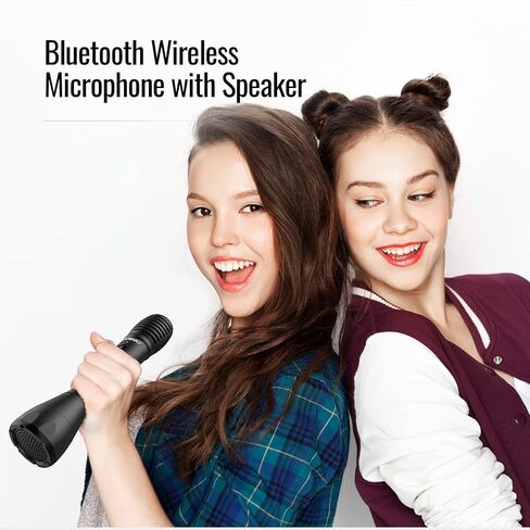 TAKSTAR DA10 Bluetooth Wireless Microphone & Voice Amplifier, Portable Karaoke Wireless Mic Speaker, Handheld Microphone Loudspeaker for Singing, Home Party, Meeting, Outdoors, Speech, Party in Kuwait