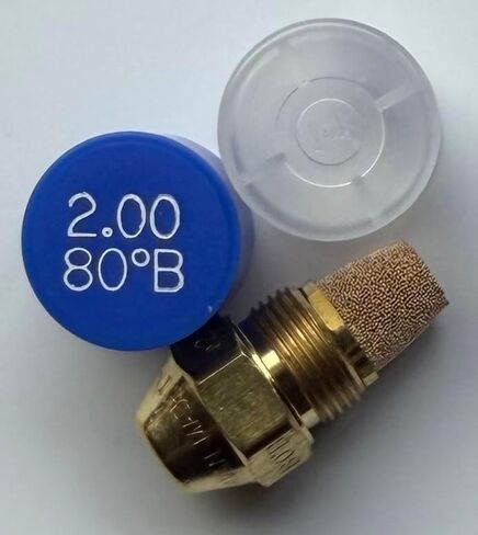 ثلاث عبوات - فوهة موقد الزيت، 2.00 80 B، غطاء أزرق للرذاذ الصلب 2.00 80 B فوهة زيت 2.00 جالون في الدقيقة مع رذاذ صلب 80 درجة in Kuwait