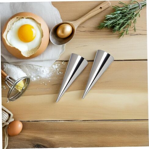 Sewroro 80pcs Stainless Steel Cream Horn Molds for Baking Pastry Horns and Cannoli Tubes with Brushes, Conical Shape, Smooth Edges, Sturdy Material for Professional Chefs and Home Bakers in Saudi Arabia