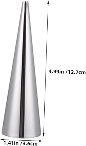 80pcs Stainless Steel Cream Horn Molds Baking Cones with Comfortable Grip and Smooth Edges, Conical Pastry Horns for Baking Croissants with Cleaning Brushes, for Home Bakers in Kuwait