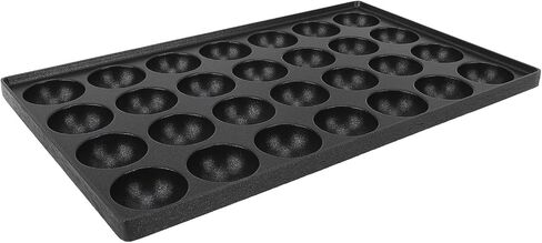 28 Hole Takoyaki Maker Octopus Meatballs Pan Takoyaki Pan Aebleskiver Nonstick Aluminum Baking Tray Quail Egg with 4cm Holes for Meat Balls Quail Eggs in Kuwait