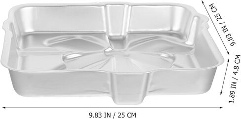 Garneck Aluminum Alloy Cake Baking Pan Lightweight Box Shaped Mold for Fast Heat Conduction, for Making Cakes and Daily Use in Families and Restaurants in Kuwait