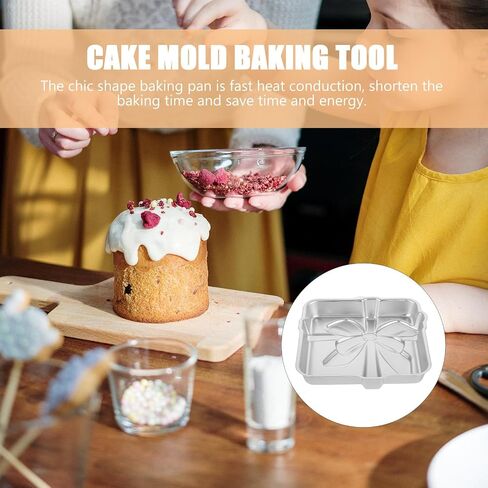 Garneck Aluminum Alloy Cake Baking Pan Lightweight Box Shaped Mold for Fast Heat Conduction, for Making Cakes and Daily Use in Families and Restaurants in Kuwait