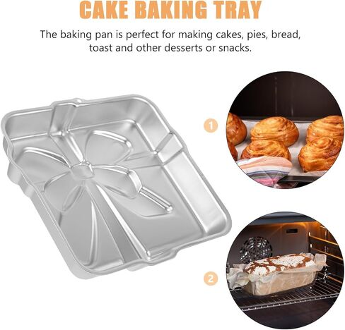 Garneck Aluminum Alloy Cake Baking Pan Lightweight Box Shaped Mold for Fast Heat Conduction, for Making Cakes and Daily Use in Families and Restaurants in Kuwait