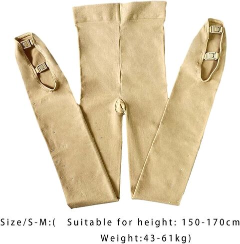 Ice Skating Over The Boot Tights Figure Skating Pantyhose Shoe Covered Activewear Comfortable Skate Tights for Gymnastics, S to M in Kuwait