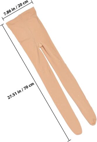 Skating Pantyhose Brown with Rhinestones, Thickened Warming Tights for Women, Ice Skating Leggings for Winter Sports in Kuwait