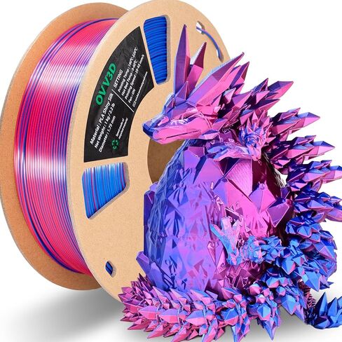 OVV3D PLA Filament Stone PLA, 3D Printer Filament Rock PLA Filament 1.75mm +/- 0.02mm 1kg(2.2lbs) Better to Print Fossil Bone/Marble，Gradient Brown PLA in Kuwait