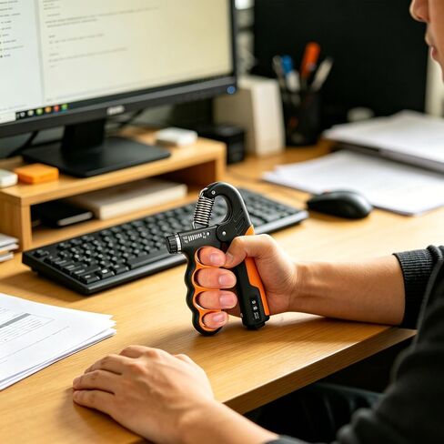 قطعتان من مدرب قوة القبضة، مقوي قبضة اليد قابل للتعديل 11-220 رطل مع عداد تلقائي، تمرين ساعد المعصم اليدوي للرياضيين والموسيقيين والتعافي من الإصابات والعلاج الطبيعي in Kuwait