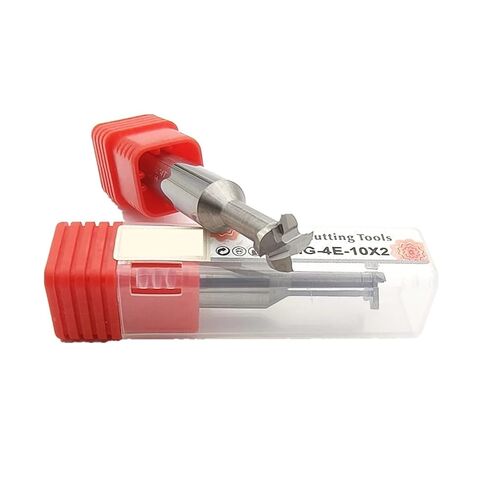 HRC55 T Slot Keyseat Milling Solid Carbide End Mill 2-20mm 1pcs(4mm L50mm,0.9mm) in Kuwait