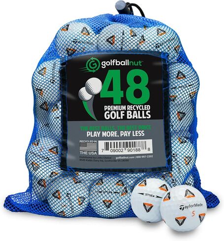 تستخدم ومعاد تدويرها من أجل Taylormade TP5 Mint 5A (أبيض) (24 و48) تتضمن حقيبة شبكية لكرات الجولف in Kuwait