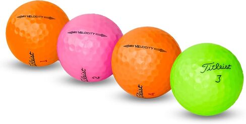 كرات جولف معاد تدويرها لمزيج ألوان Titleist - كرات جولف مستعملة بحالة جيدة - تتضمن حقيبة شبكية - عبوة (24-48)، متعددة الألوان in Kuwait