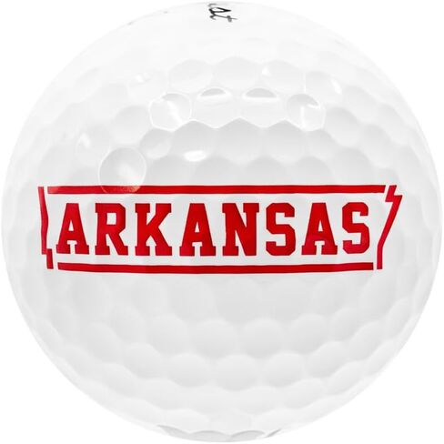 LostGolfBalls - 12 كرة جولف Titleist Pro V1 Arkansas في حالة أصلية، موديل 2025، كرات جولف مستعملة ومعاد تدويرها، بيضاء in Kuwait